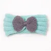 Hair Accessories Baby Headband Bow Headwear Infant Kids Girls Knitting Wool Warm Soft Turban Bandage For Autumn Winter