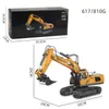 Elektrisk/RC -bil som säljer 1/20 legering Remote Control Excavator Mini Model 11 Channel for Children Trucks Gift 221209