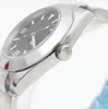 Роскошный мастер -дизайн марки автоматические механические мужские часы часы 39 мм серебряный чехол Черный циферблат фиксированный пакет из нержавеющей стали Минутные маркеры вокруг внешнего обода