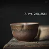 Muggar keramiska te set japansk stil förgylld cup teaware retro hemskål
