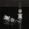 Hosahs Pure Double Stacker Diamond Knot Quartz Banger Tip Clear Joint 19/14/10mm Malefemale Joint
