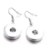 Dangle Lustre Sier Plaqué 12Mm 18Mm Snap Bouton Boucles D'oreilles Pour Les Femmes Snaps Boutons Bijoux Drop Delivery Dhlns