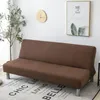 Stol täcker Universal Force Sofa Cover All-Inclusive Solid Color Folding Bed Full Handduk