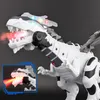 Electric/RC Animals Stora spraymekaniska dinosaurier med Wing Cartoon Electronic Walking Animal Model Dinosaurio Juguete Robot Pterosaurs Kids Toys 221209