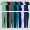 Lab Clinical Workwear Scrub Coat Unisex Nursing Uniform Medical Clothes Opening-Workwear Spa Uniform Dentistry Suit Surgical Set