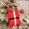 Decorazioni Natalizie Borsa Festa Babbo Natale Borse 21X21 Cm Non Tessuto Xmas Candy Borse Regalo Per Bambini Bambini Dh0212 Drop Delivery Ho Dhuqa