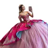 Klassische Cinderella-Kleider mit Tiermotiv, vorne, kurz, hinten, langes, süßes Abendkleid mit Perlenstickerei, Vestidos De 15 Quinceanera 326 326