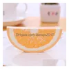 Party Favor Creative Fruit Shape Notes Papper Cute Apple Lemon Pear Stberry Memo Pad Sticky School Office Supply T2I52187 Drop Deli3242777