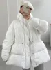 여성용 파카스 라 게이비 겨울 여성 후드 파카 두꺼운 따뜻한 90 흰색 오리 다운 코트 빵 더호 재킷 여성 사탕 색상 눈 아웃웨어 221208