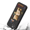 Funda de teléfono de oso bonito para iPhone 14 13 12 11 Pro XS Max XR 7 8 Plus funda protectora de lente de cámara de silicona suave