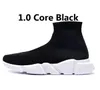 2022 Top Quality Speed Trainer Socks shoes for men& women Triple black white red Casual shoes Fashion Designer Sneakers ankle boot