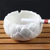 Курительные аксессуары табак пепельница керамический серый цилиндр белый фарфор лотос кунг -фу чай для чая дым
