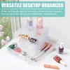 Boîtes de rangement 24 PCS Salle de bain Boîte combinée Boîte de bureau Drawer Organisateur Organisateur Cosmetics Bar Panier de barre