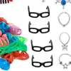 Cadeau -sets 32 itemset poppen accessoires mix mode schattige jurk bril kettingen schoenen kleding kleding voor barbie poppen 2658 e3