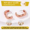 Hoop Earrings Kpop Jewelry Round Earring Small Dainty Simple Huggie For Women Copper Alloy Hypoallergenic Cute/Romantic Gift