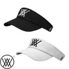 Hat de golf unisexe Dlack et couleur blanche Top Top Cotton Brodew Baseball Caps de baseball extérieur Sports Fashion Cap