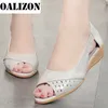 Sandaler Kvinnor Chunky Wedges Peep Toe Sandaler 2022 Summer New Sport Hollow Casual Shoes Walking Women Shoes Party Mujer Slides Zapatos T221209