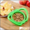 Fruktgrönsaksverktyg rostfritt äpple skivare skärpäron avdelare verktyg komfort handtag kök tillbehör kök fräsar mtifunkt dhhdw