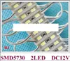 2 led SMD 5730 module light lamp back light for mini sign and letters DC12V 2led IP65