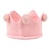 2022 Baby Hut Mädchen Crown Ball Gestrickte Kappe Kleinkind Leere Top Hüte Neugeborenen Woolen Garn Motorhaube Kinder Feste Mützen Casquette