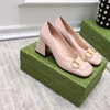 Slingbacks klackar pumpar balett platt designer skor kvinnor mid-heel slingback pump läder sandaler blockerar chunky kattunge klack sandal lägenheter ballerina klänning sko