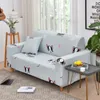 Stoelhoezen Pajenila 1 PC Sofa Cover voor woonkamer Blue Dog Qute Elastic Soft Couch Corner Sectional Pets Slipcover 1/2/3/4Seater ZL269