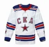 Le hockey universitaire porte le maillot Nik1 Pavel Datsyuk 17 SKA Saint-Pétersbourg 75e anniversaire Andrei Kuzmenko Evgenii Dadonov Daniil Pylenkov Shipachyov Alexander