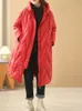 Parka da donna in piumino Janveny Cappotto lungo allentato da donna 90 Piumino da donna in piuma d'anatra bianca Cappotto invernale da donna Piumino invernale con cappuccio in piume Parka 221208