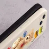 Capa de telefone de urso fofo para iPhone 14 13 12 11 Pro XS Max X XR 7 8 Plus Capa protetora de lente de câmera de silicone macio