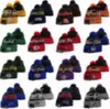 Moda todas as equipes de beisebol gorros equipe bordado beisebol 2023 final cuffed malha chapéu esporte crânio tricô chapéus de inverno para homens mulheres SU-005