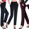 Frauen Hosen 20222 Frauen Cord Warme Gerade Herbst Winter Damen Elastische Taille Casual Pantalon Femme Samt Hosen M246