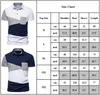 Herren-T-Shirts, Herren-T-Shirt mit Farbblock-Motiv, kurzärmelig, Sommer, lässig, schmale Passform, Tops, Poloshirt