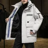 Herren Down Parkas White Duck Down Herren Jacke 90 Inhalt Langes Parka Hoodied Fashion Dicker Warm Coat 221208