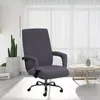 椅子カバーシンプルなオフィスカバーソリッドカラーコンピュータースパンデックスストレッチアームチェアシートケースは取り外し可能で洗える