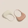 designer bag Dinner Party Bag Women's 2022 New Cow Leather One Shoulder Half Moon Armpit Portable Small White French Stick