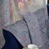 Curtain Grey Printed Curtains For Living Room Bedroom Floral Window Treatments Draps Panel Kitchen Door Blinds Decor