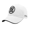 ユニセックスPGゴルフハットDLACKと白色の綿刺繍野球帽アウトドアスポーツレジャーキャップ
