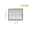 Reflector Led RGB de 10W, 20W, 30W, 50W, 100W, 150W, 200W, 220V, 110V, lámpara reflectora de pared para exteriores, iluminación de jardín impermeable