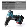 Electric Drill Brushless Hand Screwdriver 21M Chuck Ice Fishing Impact Power Cordless For 18V Lithium Battery Tool 221208