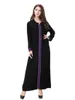 Ethnic Clothing Moroccan Kaftan 2022 Embrodier Patchwork V Neck Long Sleeve Dubai Turkish Arabic Dresses Muslim Islamic Abaya Dress