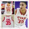 Kyle Kuzma Andrew Bogut Utah Utah utes 농구 저지 Jakob Poletl Marco Anthony Eli Ballstaedt Jaxon Brenchley Mens 사용자 정의 스티치 개빈 박터 유타 유니