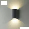 Dynastie Moderne aluminium LED Wall Lamp Decoratie verlichting SCONCE FICUTE LICHTEN Lichten Buiten Waterdichte IP65 Tuinwerf Veranda Gratis schip