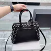 rivet shell handbags designer bags Tote Bag women luxurys handBags classic vintage Crossbody Bags Women Shoulder Leather Handbag Purses 221128