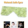 Masseur pour les yeux Masque de jade naturel Refroidissement Sommeil Thérapie Pierre Anti-âge Ombre Couverture Relaxation Cadeau 221208