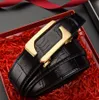 Designergürtel Herren Commerce Freizeitgürtel Golden Silber Automatische Schnalle Mode Neuer Stil Bund Luxuriöser, solider, vielseitiger Gürtel aus echtem Leder
