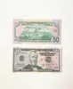 50 Size Film Prop Prop Copy Not Imprimé Fake Money Usd Euro UK Poulds GBP Britis