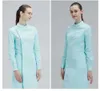 ou Business Women Scrub Coat Laboratory Coat Slim Multicolour Robe Macacles Trabalho Roupas-Overalls