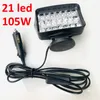 Verlichtingssysteem draagbare magneet -led werklicht 3 meter op off switch schakelaar auto voedingskoord automatisch rijden koplamp 4x4 spotlight outdoor camp tent