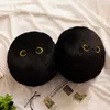 35cm Squishy Fatty Black Cats Doll Hand-Warm Pillowかわいい飽きた猫子猫短いぬいぐるみ弾力性のある肌の肌に優しい子供ギフト