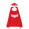 Costume à thème multi-styles Cosplay Superhero Cape Mask Set pour enfants Satin 2 couches 27 pouces Cartoon Enfant Halloween Noël Cadeaux d'anniversaire Party Favors